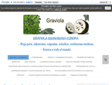 Tablet Screenshot of graviola-guanabana-europa.com